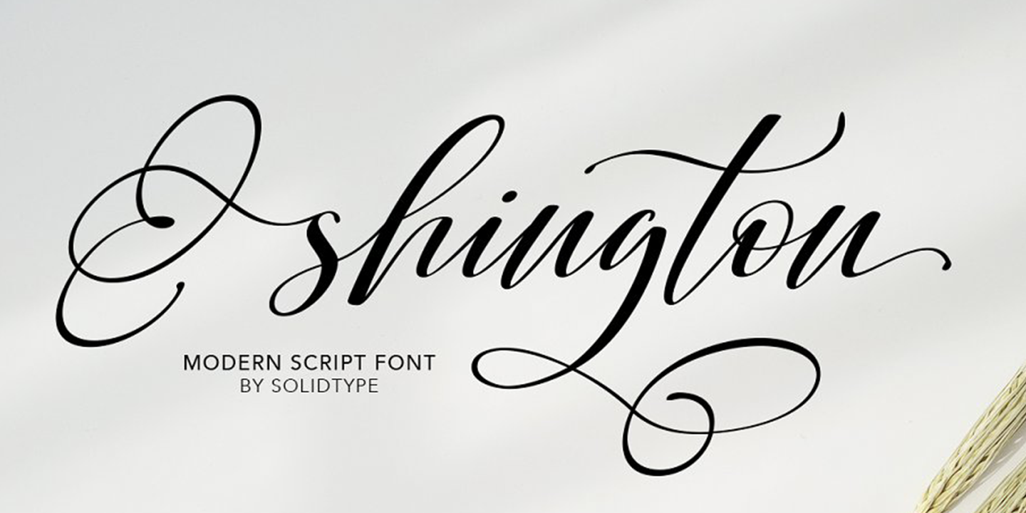 Shington Script Font